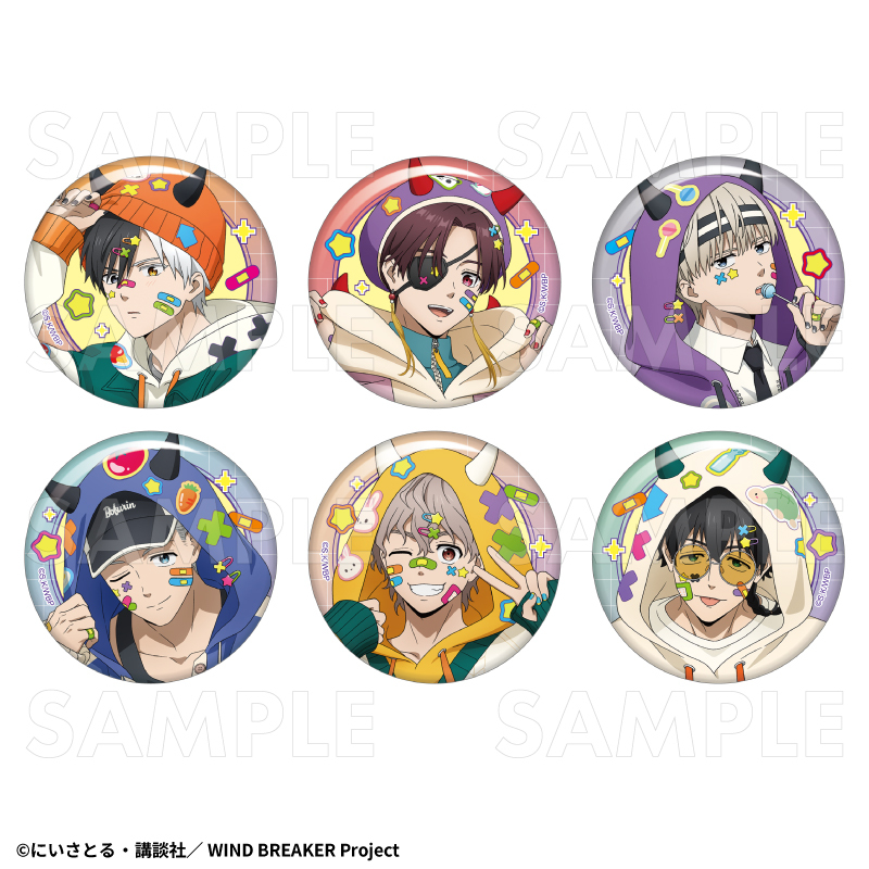 2026年2月下旬発売】TVアニメ「WIND BREAKER」 トレーディング缶バッジ