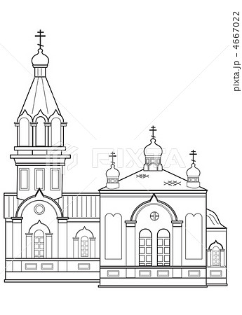 函館ハリストス正教会のイラスト素材 [4667022] - PIXTA