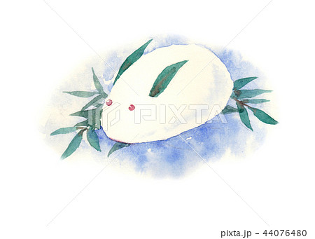 雪うさぎ 水彩のイラスト素材 [44076480] - PIXTA
