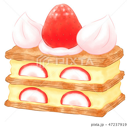 いちごミルフィーユのイラスト素材 [47237919] - PIXTA