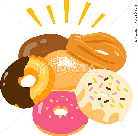 積まれたドーナツのイラスト素材 [76135528] - PIXTA