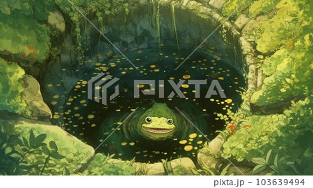 井の中の蛙大海を知らず：古井戸に落ちた蛙、自分だけの世界で満喫中の