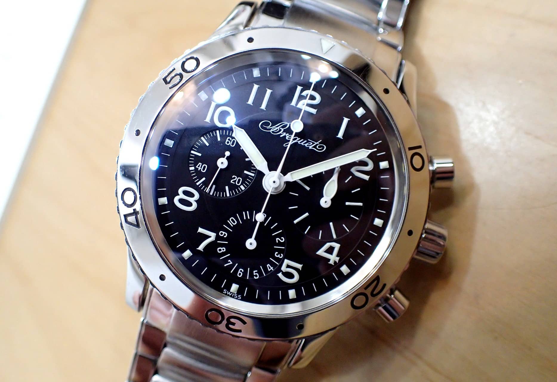 中古品【Breguet】ブレゲ アエロナバル タイプXX クロノグラフ 3800ST