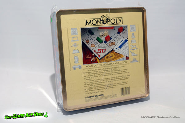 Monopoly 1935 Commemorative Edition - Parker Brothers 1985 in Tin