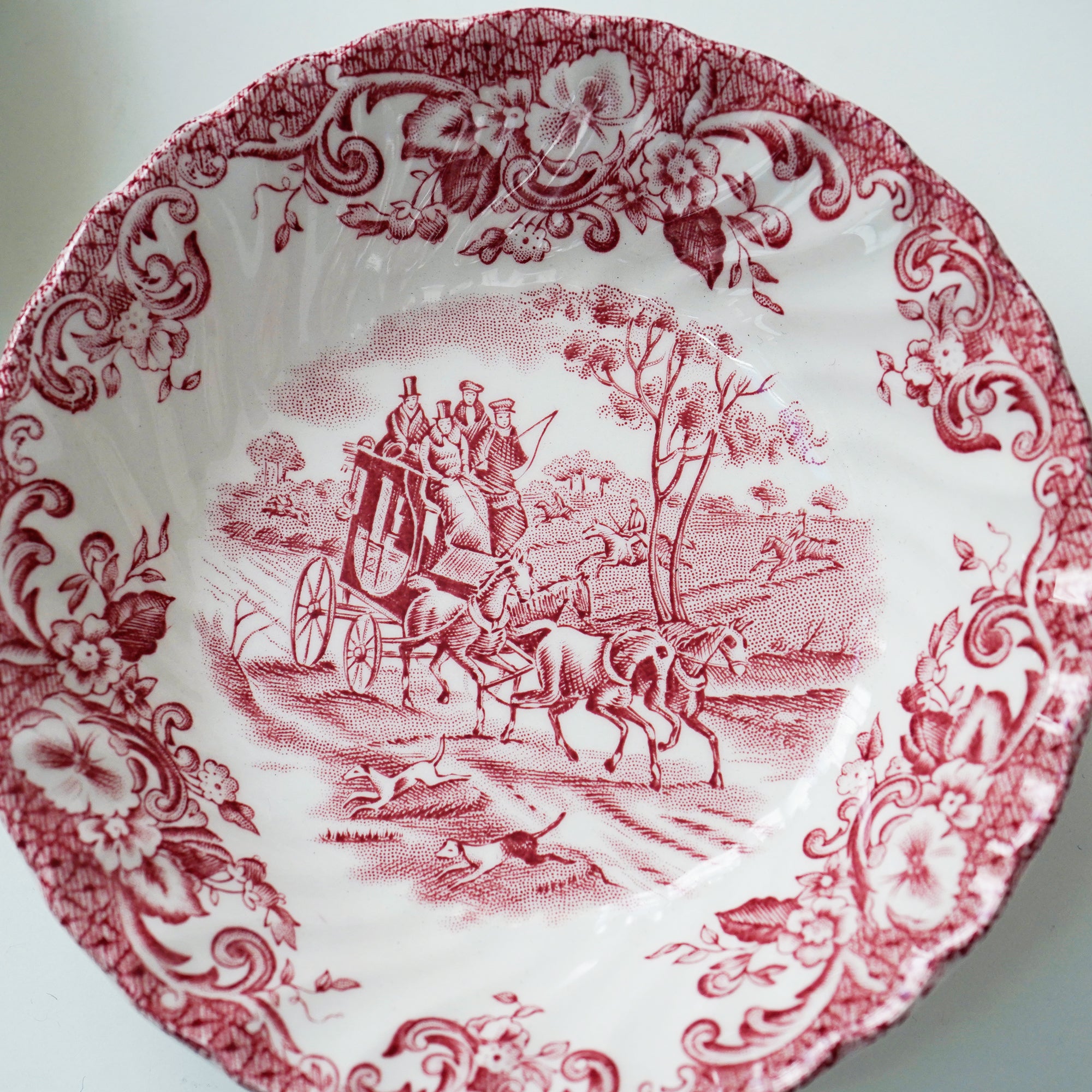 Johnson Bros Coaching Scenes Bowl / 英国製 ジョンソンブラザーズ