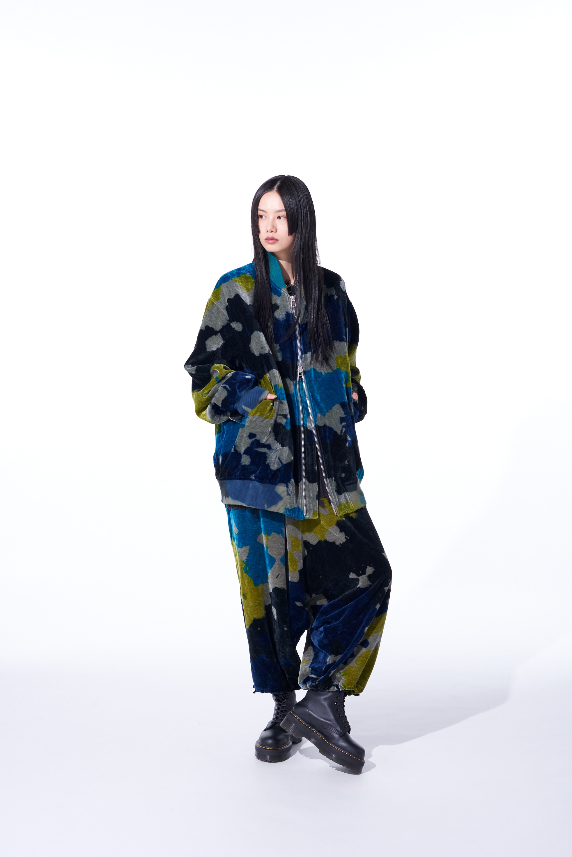 TIE-DYE VELVET BIG MA-1(M Gray): S'YTE｜THE SHOP YOHJI YAMAMOTO