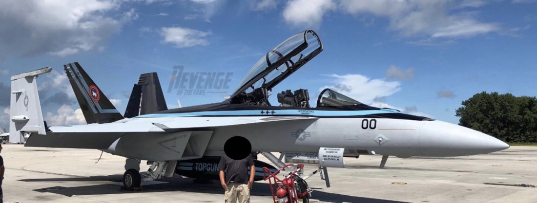 This could be the F/A-18F Super Hornet that Maverick will fly in