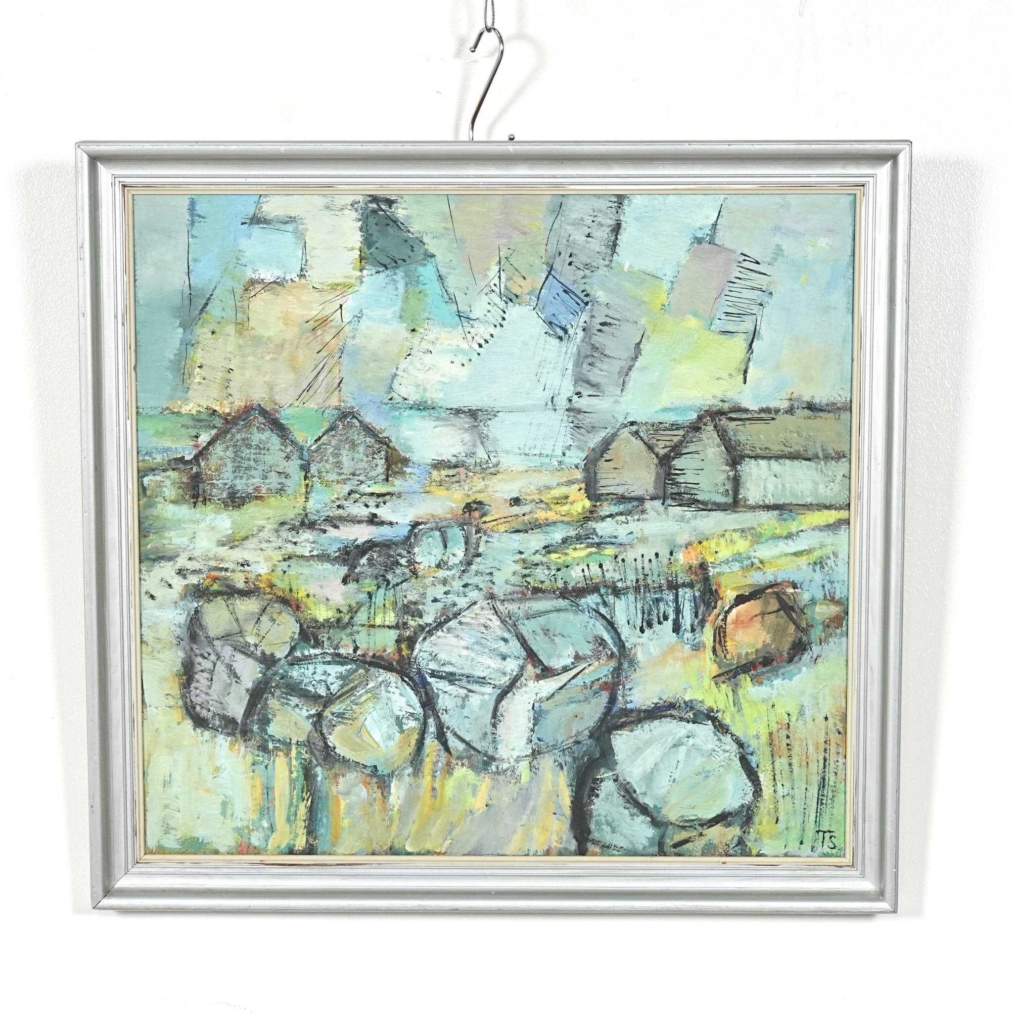 Tove Schultz】抽象画オイルペインティング 59cm×56cm – TIME HYPE