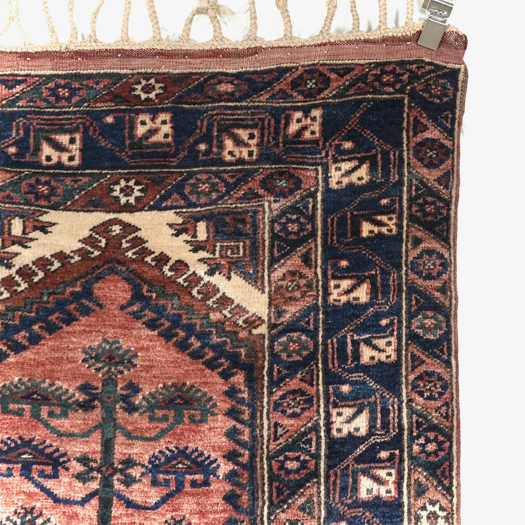 送料無料 ヴィンテージ ラグ(手織り/218cm×111cm) – TIME HYPE