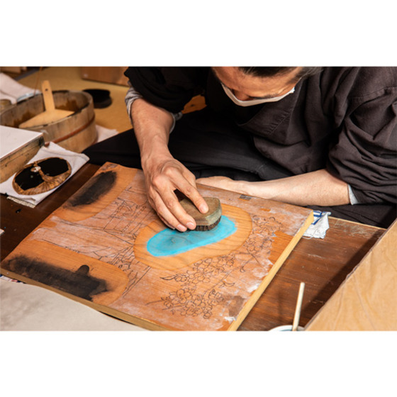 浮世絵木版画 ガールズ＆パンツァー 最終章 大洗高名美人図 ダージリン