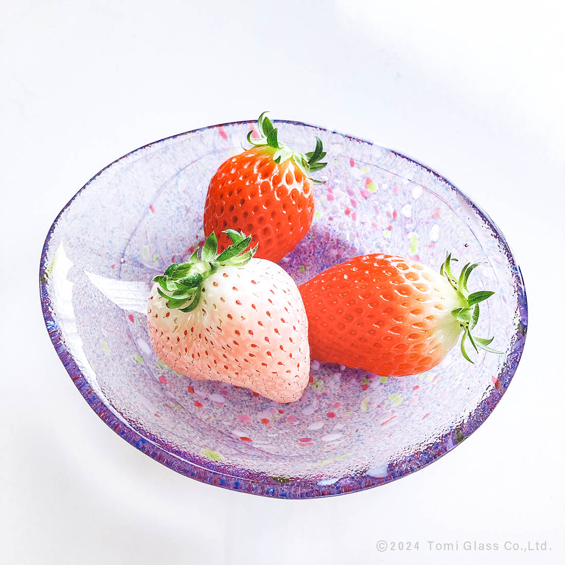 江戸硝子｜うきよ｜藤まつり｜浅鉢｜TOMICRAFT(トミクラフト)公式