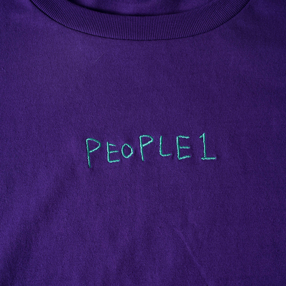 LOGO BORDER LS TEE / PURPLE×GREEN | TOoKA BASE