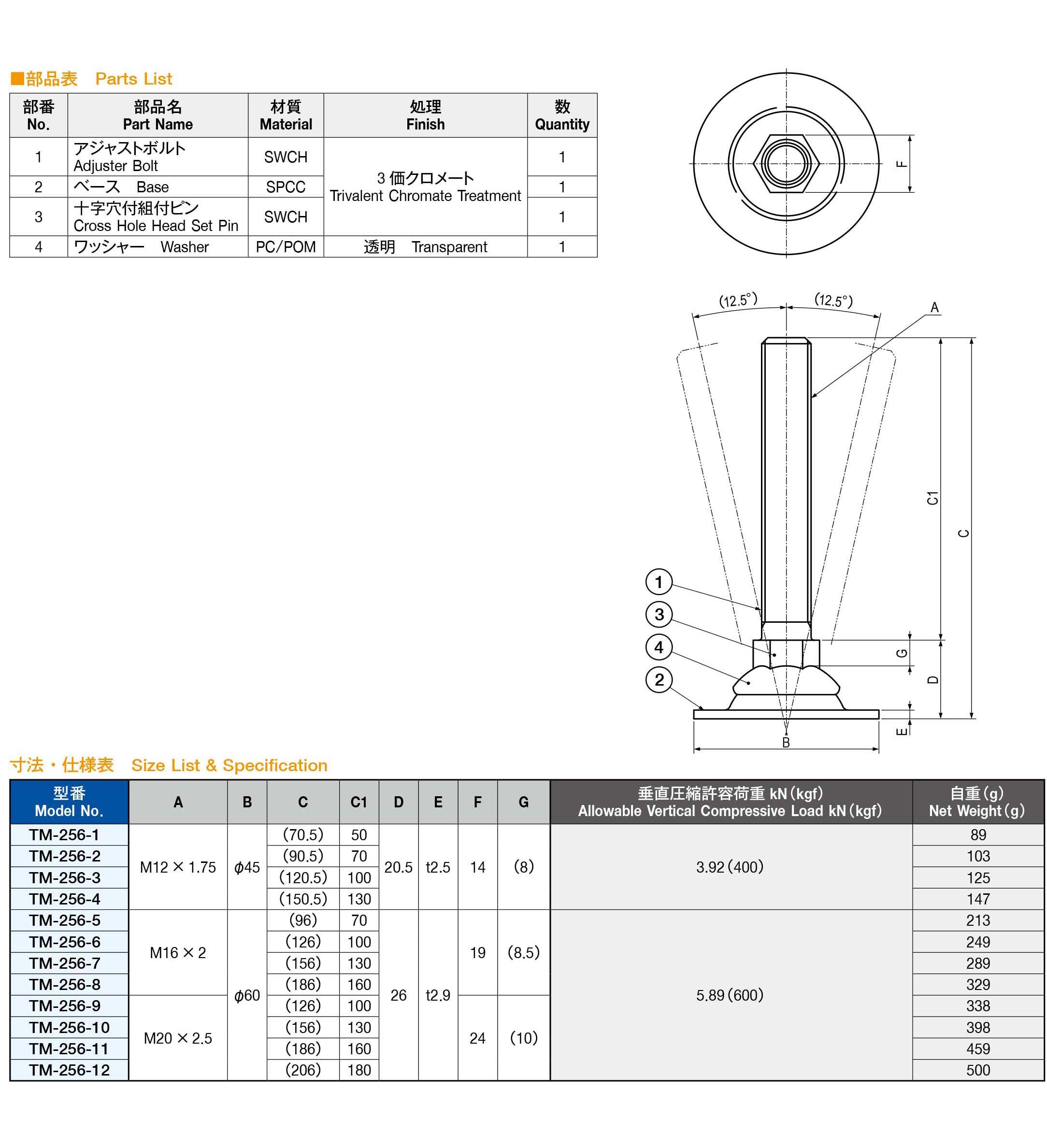 栃木屋EC_フレキシブルレベラー【受注手配品】: 周辺部品