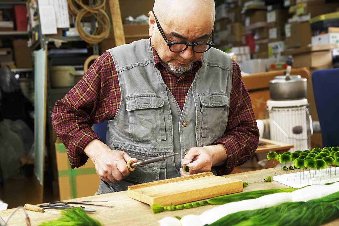 江戸人形盆栽「箱ノ松」 - 東京手仕事(TOKYO Teshigoto)