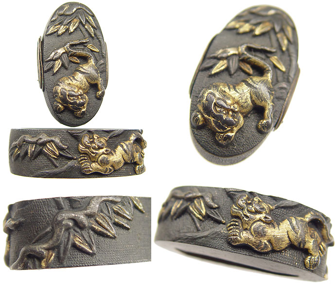 日本刀の縁頭・竹虎｜日本刀・刀剣 販売専門店・東京【十拳-TOKKA-】