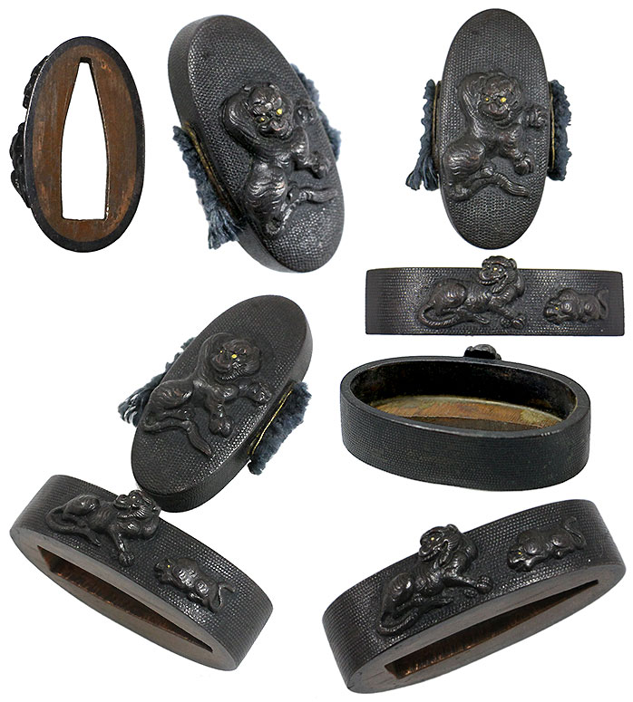 日本刀の縁頭・親子虎｜日本刀 刀剣販売専門・東京【十拳-TOKKA-】