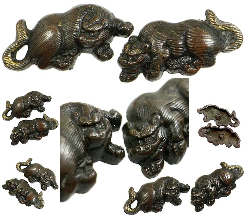 日本刀の目貫｜赤銅地虎図｜日本刀専門店・東京【十拳】