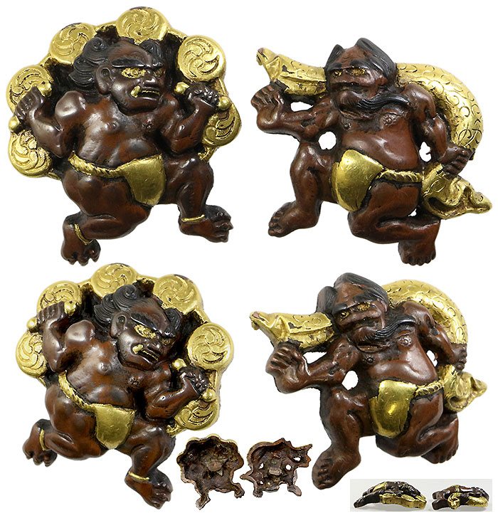 日本刀の目貫・風神雷神図｜日本刀・刀剣 販売専門店・東京【十拳】