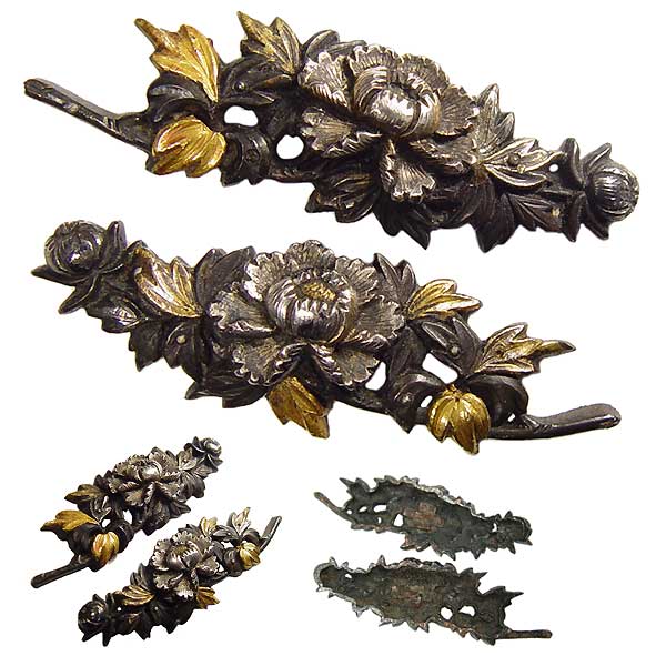 日本刀の目貫・牡丹｜日本刀・刀剣 販売専門店・東京【十拳-TOKKA-】