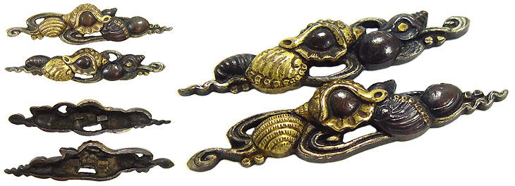 日本刀の目貫・波に貝｜日本刀・刀剣 販売専門店・東京【十拳】