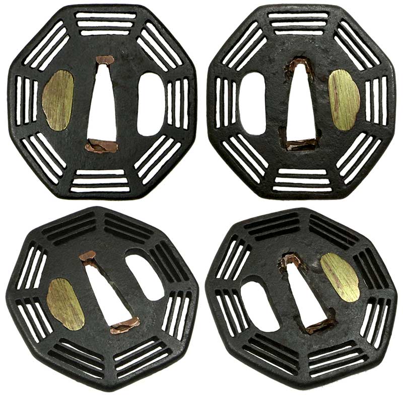 日本刀の鐔・鍔｜鉄地蜘蛛の巣透かし｜日本刀専門店・東京【十拳】