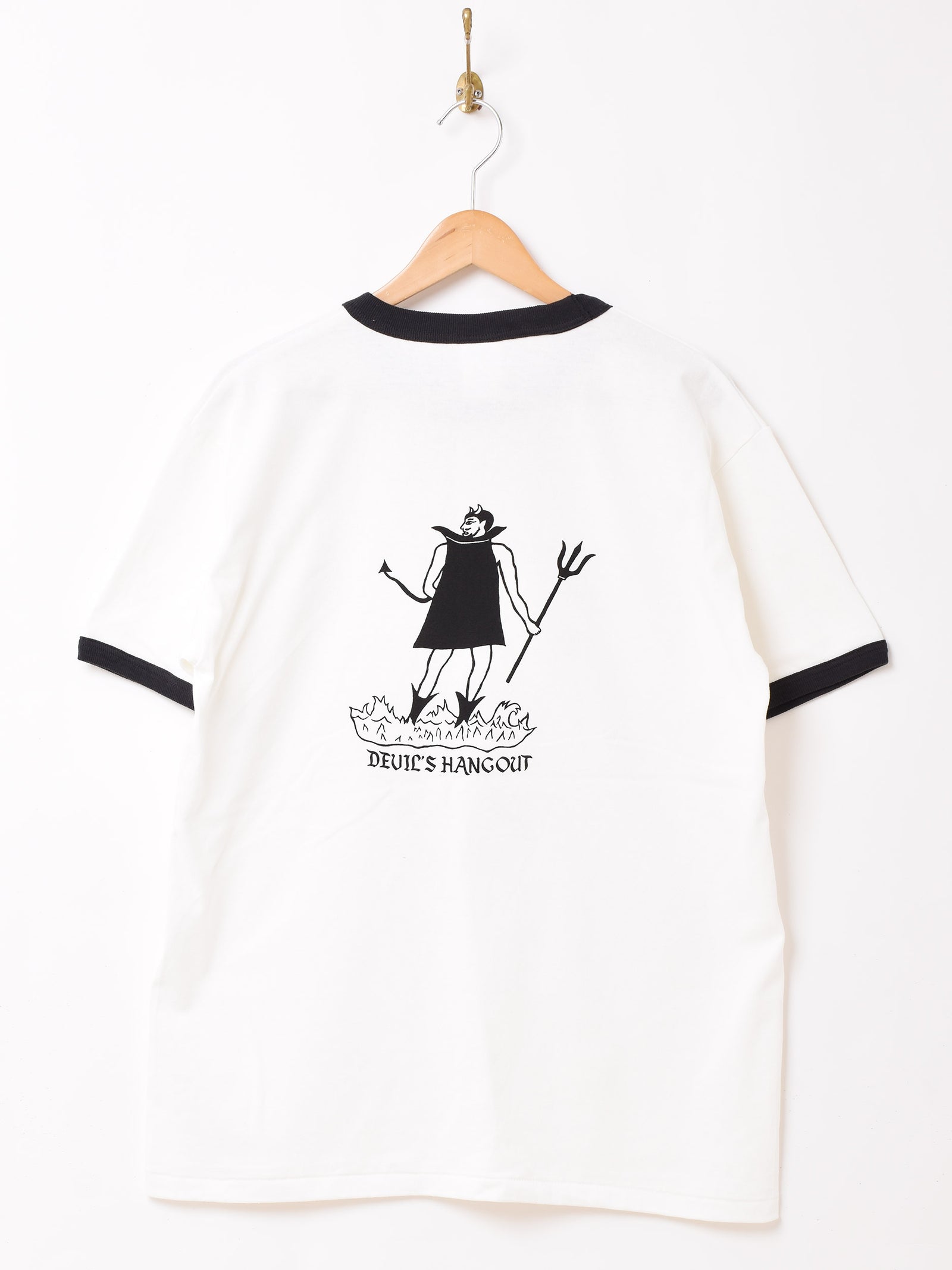 2色展開】 リンガーTシャツ Devil「UNIVERSITY OF HILL」 – 古着屋Top