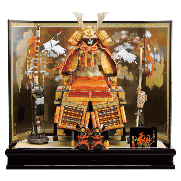 五月人形 着用鎧本仕立て紫裾濃鎧美術工芸品子供用