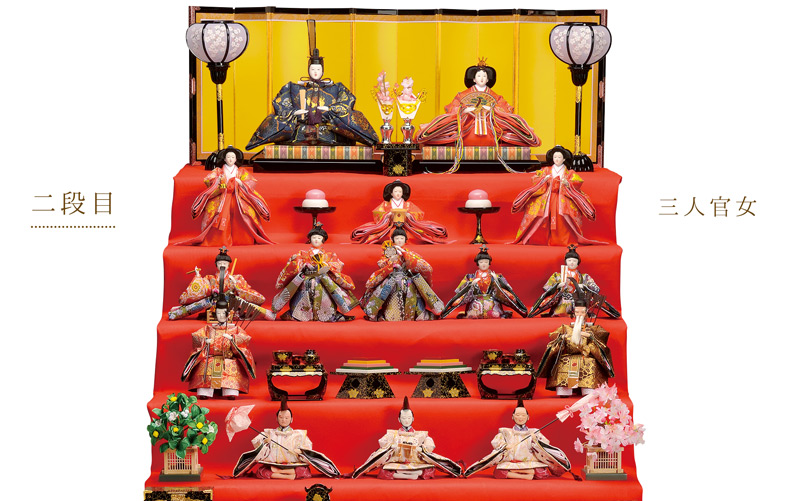 五段雛】雛人形の飾り方には要注意!最上段にお内裏様とお雛様というの