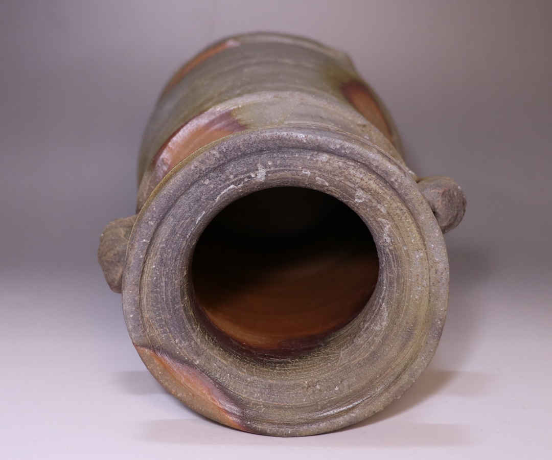 正宗 悟 作 「備前耳付花入」 ～備前焼専門卸小売店 川口陶楽苑～