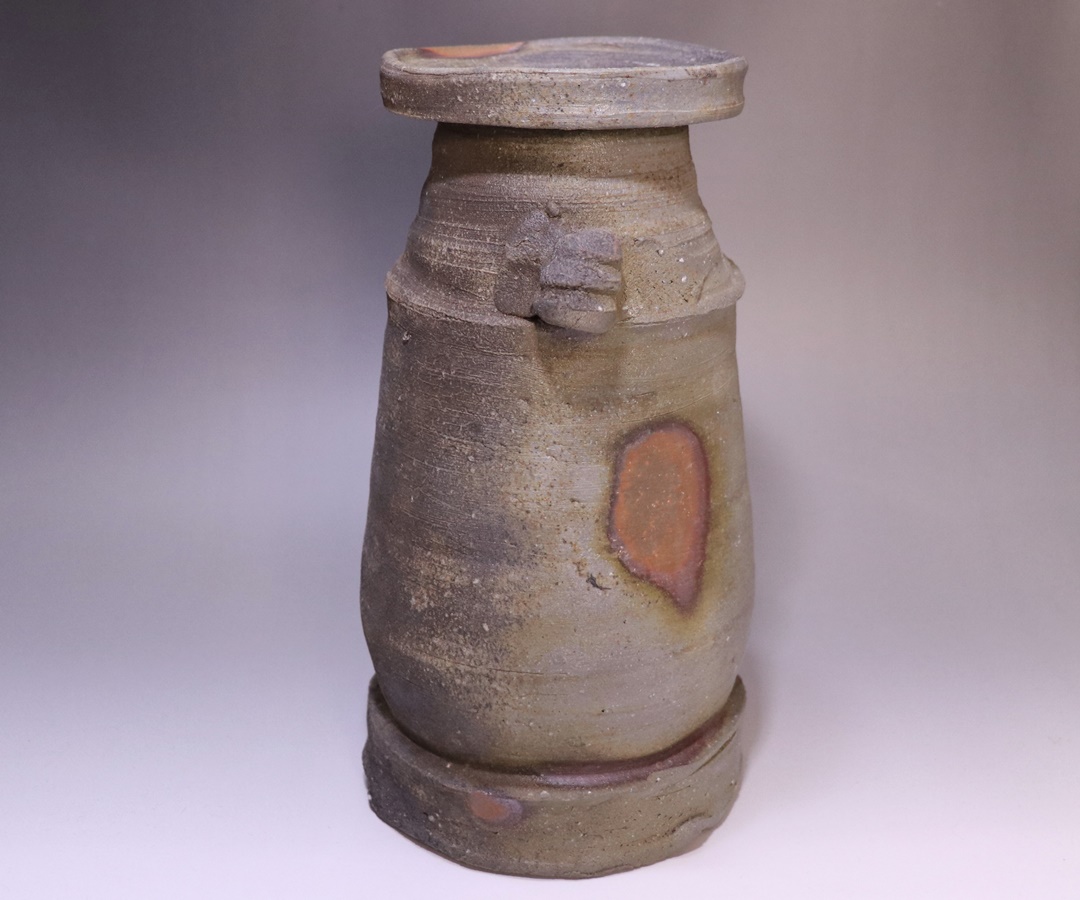 正宗 悟 作 「備前耳付花入」 ～備前焼専門卸小売店 川口陶楽苑～