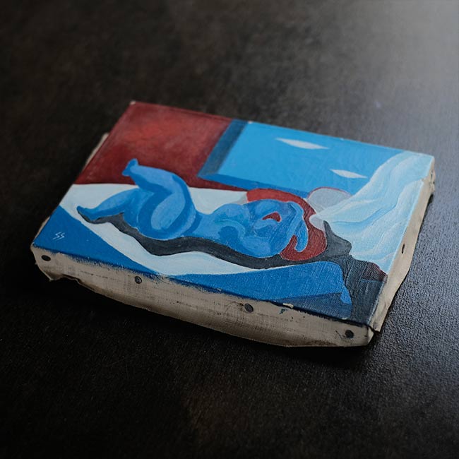 油彩画「横たわる女性」 – zakka store towi