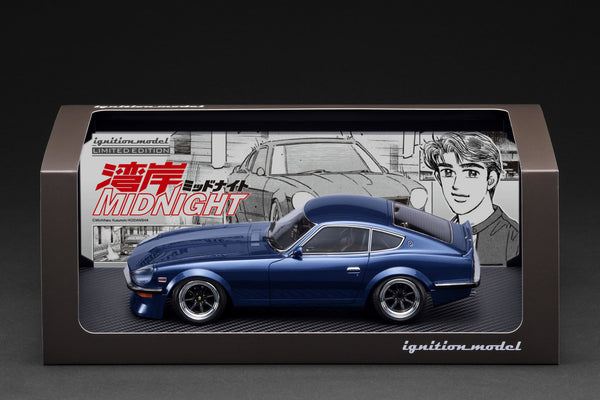 IGNITION MODEL] 1:18 Nissan Fairlady Z (S30) Blue MIDNIGHT Devil's Z