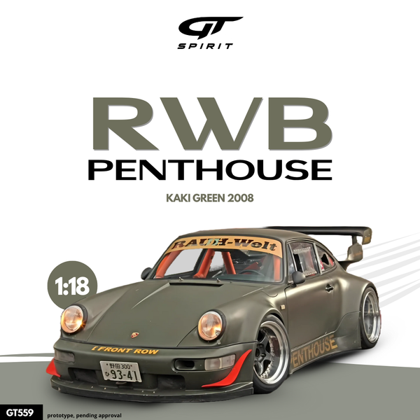 GT SPIRIT] 1:18 RWB Penthouse Green 2008 [GT559]