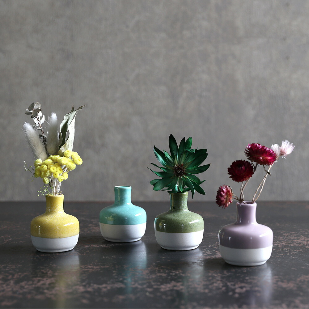 楽天市場】小さい フラワーベース 花瓶 一輪挿し シンプル カラフル