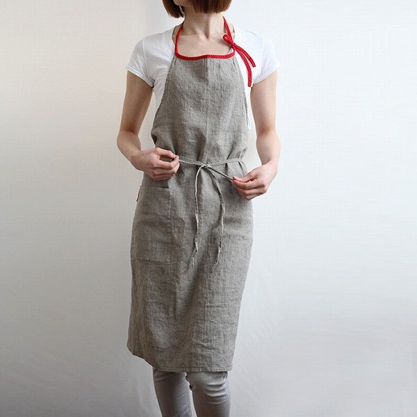 楽天市場】リーノエリーナ Lino e Lina フルエプロン ミラ・フラックス