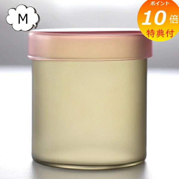 楽天市場】【特典付き】 カラーキャニスター M ピンク×グリーン