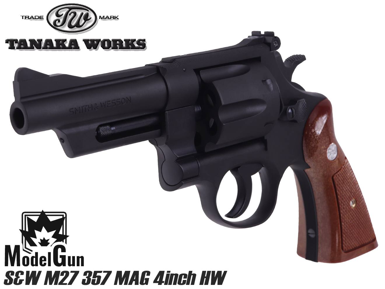 楽天市場】タナカワークス S&W M27 357MAG 4inch HW モデルガン◇本体