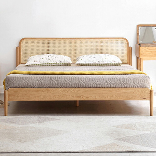 楽天市場】ベッド 籐編み ラタン ベッドフレーム 籐製 すのこベッド