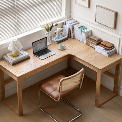 楽天市場】デスク 書斎デスク コーナーデスク 天然木 パソコンデスク