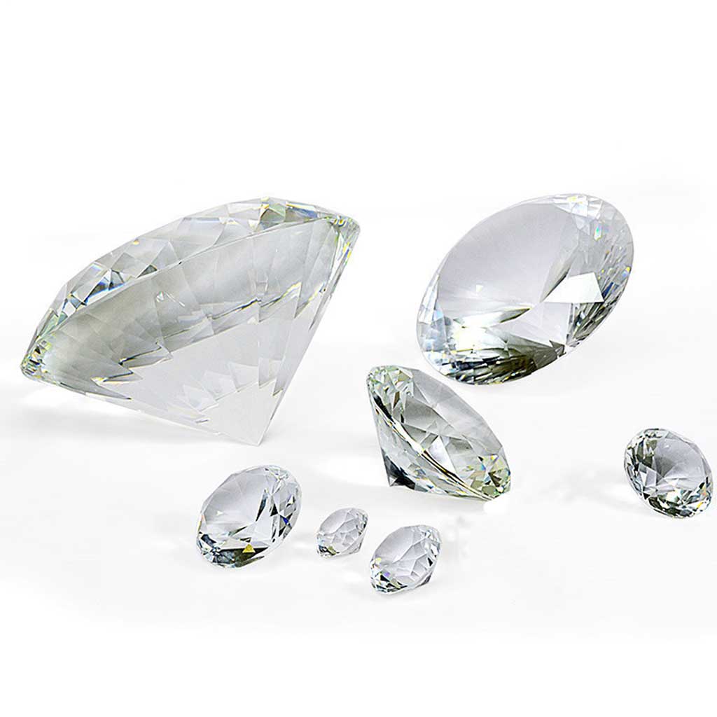 楽天市場】60mm クリスタルダイヤモンドカットガラスディスプレイ