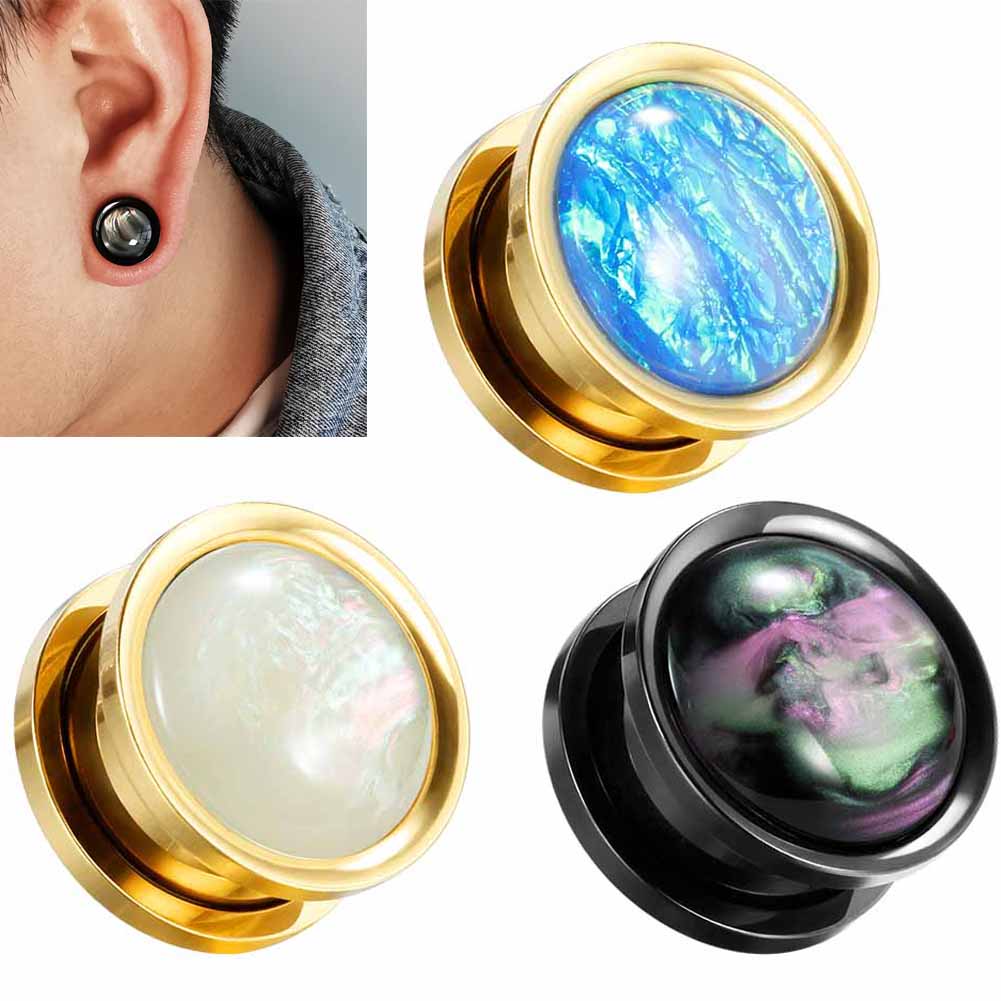 楽天市場】[2G 0G 00G 12mm ボディピアス ] ゴールド＆ブラック