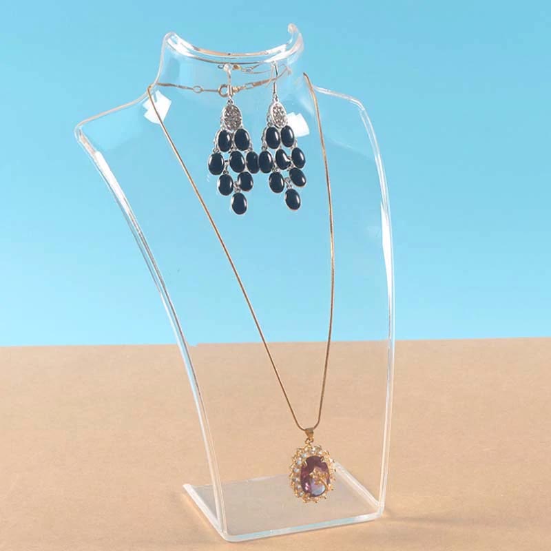 楽天市場】アクリルトルソーピアスネックレススタンド 1個販売 クリア