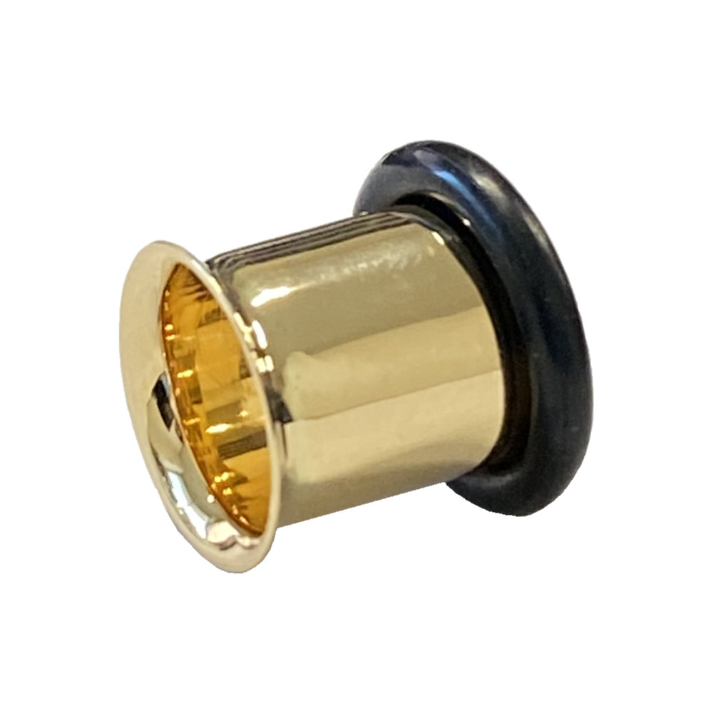 楽天市場】[ 18金 ボディピアス 0G ] 18金ゴールド・シングルフレア 0