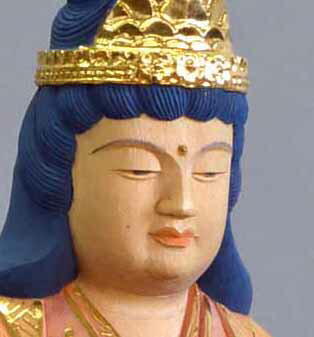 楽天市場】子安鬼子母神坐像 桧材 截金色仕上げ総高 1.5尺 （45cm