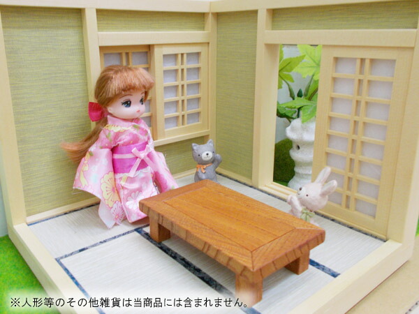 楽天市場】ミニチュア和風家具 座卓（ざたく） 和風角テーブル 木製