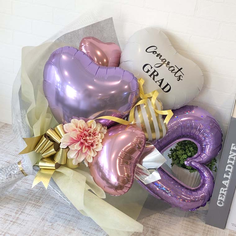 楽天市場】バルーンブーケ 送別 卒業式 部活 引退 などに バルーンで