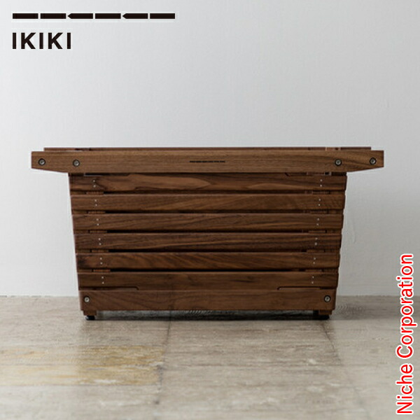 楽天市場】IKIKI（イキキ） シェルフコンテナ M ウォールナット 040094