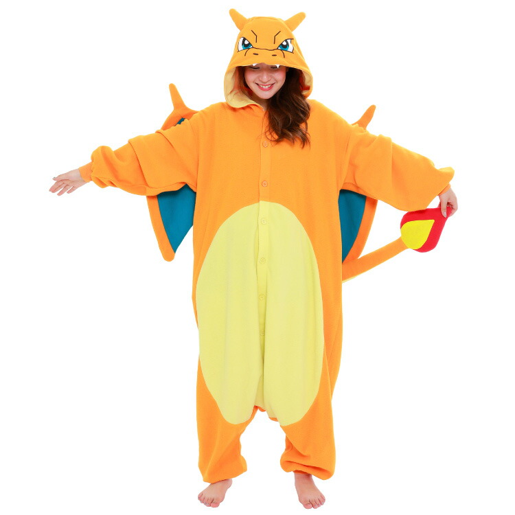 楽天市場】着ぐるみ パジャマ 大人用 ポケモン フリース リザードン