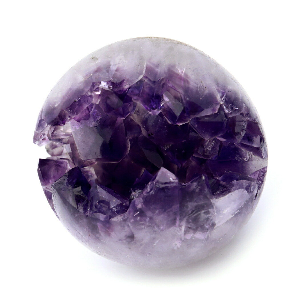 楽天市場】アメジスト 笑口 丸玉 直径74mm 511g 台座付き ジオード 1点