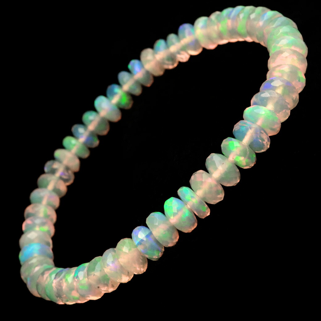 楽天市場】プレシャスオパール ブレスレット ボタンカット AAAAA